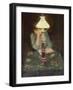 Oda with lamp-Christian Krohg-Framed Giclee Print