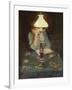 Oda with lamp-Christian Krohg-Framed Giclee Print