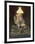 Oda with lamp-Christian Krohg-Framed Giclee Print