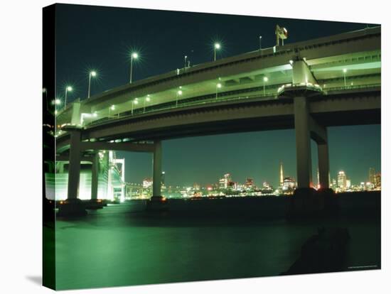 Odaiba, Rainbow Bridge, Tokyo, Japan-Christian Kober-Stretched Canvas