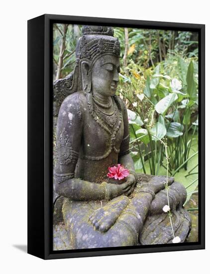 Odalan Ceremony at the Temple of Bataun, Island of Bali, Indonesia, Southeast Asia-Bruno Morandi-Framed Stretched Canvas