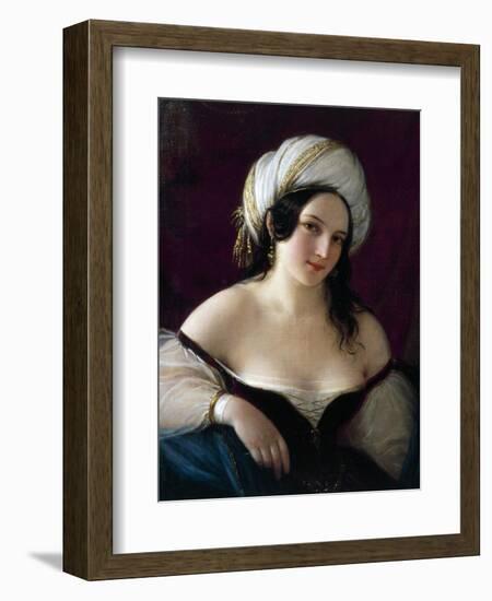 Odalisque, 1845-Natale Schiavoni-Framed Giclee Print