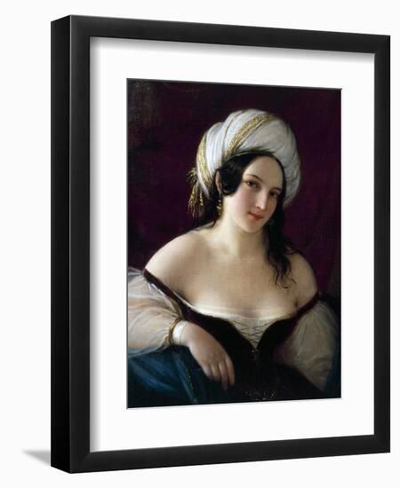 Odalisque, 1845-Natale Schiavoni-Framed Giclee Print