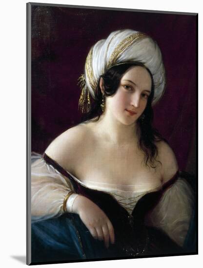 Odalisque, 1845-Natale Schiavoni-Mounted Giclee Print