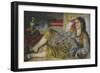 Odalisque, 1870-Pierre-Auguste Renoir-Framed Art Print