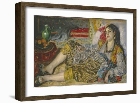 Odalisque, 1870-Pierre-Auguste Renoir-Framed Giclee Print