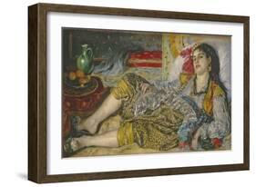 Odalisque, 1870-Pierre-Auguste Renoir-Framed Giclee Print