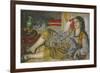 Odalisque, 1870-Pierre-Auguste Renoir-Framed Giclee Print