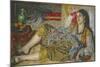 Odalisque, 1870-Pierre-Auguste Renoir-Mounted Giclee Print