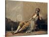 Odalisque, 1871-73 (Oil on Canvas)-Jean Baptiste Camille Corot-Stretched Canvas