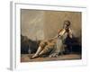 Odalisque, 1871-73 (Oil on Canvas)-Jean Baptiste Camille Corot-Framed Giclee Print
