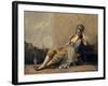 Odalisque, 1871-73 (Oil on Canvas)-Jean Baptiste Camille Corot-Framed Giclee Print