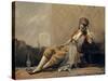 Odalisque, 1871-73 (Oil on Canvas)-Jean Baptiste Camille Corot-Stretched Canvas