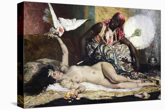 Odalisque, 1880S-Ferdinand Roybet-Stretched Canvas