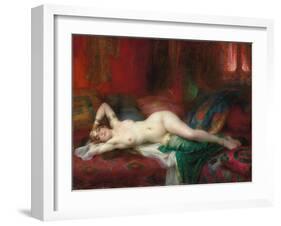 Odalisque, 1920-Henri Adrien Tanoux-Framed Giclee Print