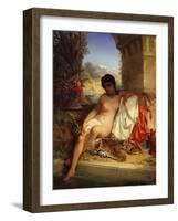 Odalisque, C.1880 (Oil on Canvas)-Emile Charles Wauters-Framed Giclee Print