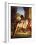 Odalisque, C.1880 (Oil on Canvas)-Emile Charles Wauters-Framed Giclee Print