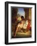 Odalisque, C.1880 (Oil on Canvas)-Emile Charles Wauters-Framed Giclee Print