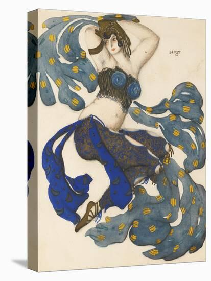 Odalisque, Costume Design for the Ballet Sheherazade by N. Rimsky-Korsakov-L?on Bakst-Stretched Canvas