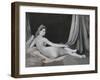 Odalisque in Grisaille, c.1824–34-Jean Auguste Dominique Ingres-Framed Giclee Print