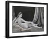 Odalisque in Grisaille, c.1824–34-Jean Auguste Dominique Ingres-Framed Giclee Print