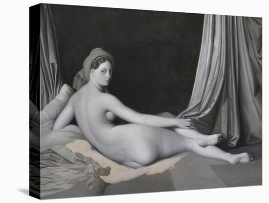 Odalisque in Grisaille, c.1824–34-Jean Auguste Dominique Ingres-Stretched Canvas