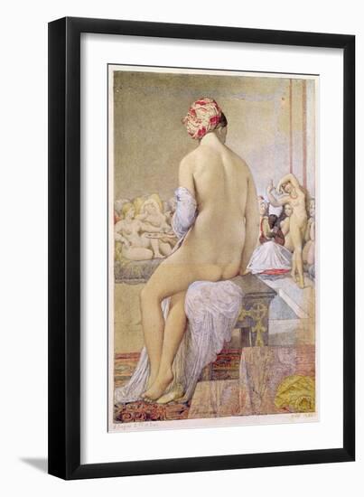 Odalisque or the Small Bather, 1864-Jean-Auguste-Dominique Ingres-Framed Giclee Print