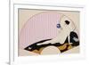 Odalisque with a Crystal Ball, Dated 1920-Georges Barbier-Framed Premium Giclee Print