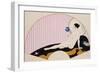 Odalisque with a Crystal Ball, Dated 1920-Georges Barbier-Framed Giclee Print