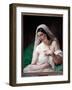 Odalisque (Young Woman Modestly Hiding Her Chest) - Oil on Canvas, 1867-Francesco Hayez-Framed Giclee Print