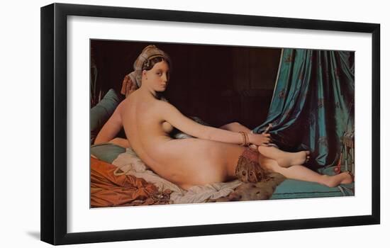 Odalisque-Jean-Auguste-Dominique Ingres-Framed Art Print