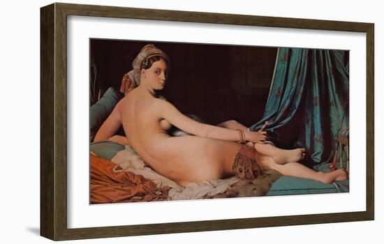 Odalisque-Jean-Auguste-Dominique Ingres-Framed Art Print