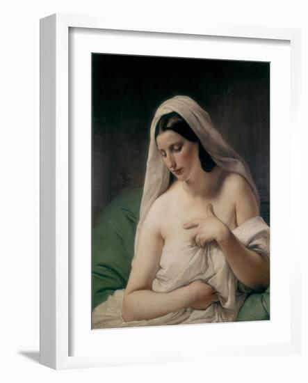 Odalisque-Francesco Hayez-Framed Art Print