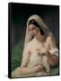 Odalisque-Francesco Hayez-Framed Stretched Canvas