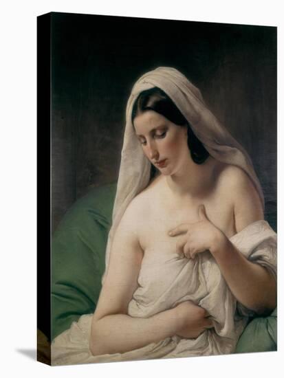 Odalisque-Francesco Hayez-Stretched Canvas