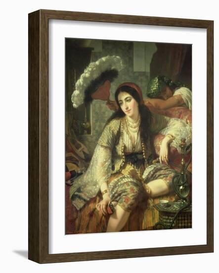 Odalisque-Jean Baptiste Ange Tissier-Framed Giclee Print