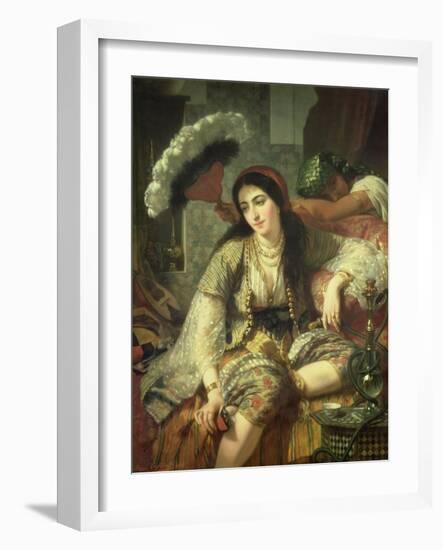 Odalisque-Jean Baptiste Ange Tissier-Framed Giclee Print