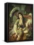 Odalisque-Jean Baptiste Ange Tissier-Framed Stretched Canvas