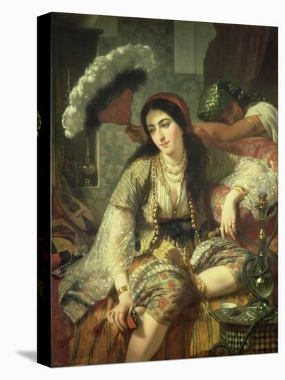 Odalisque-Jean Baptiste Ange Tissier-Stretched Canvas