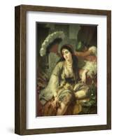 Odalisque-Jean Baptiste Ange Tissier-Framed Giclee Print