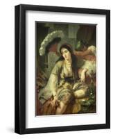 Odalisque-Jean Baptiste Ange Tissier-Framed Giclee Print