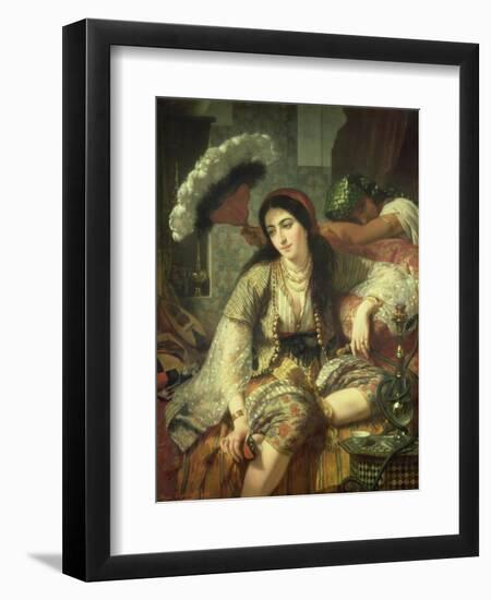 Odalisque-Jean Baptiste Ange Tissier-Framed Giclee Print