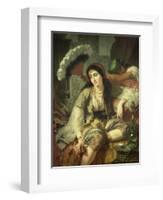 Odalisque-Jean Baptiste Ange Tissier-Framed Giclee Print