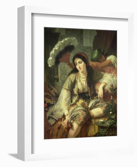 Odalisque-Jean Baptiste Ange Tissier-Framed Giclee Print