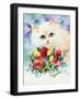 Odd Eye White Persian Cat-sylvia pimental-Framed Art Print