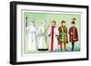 Odd Fellows: Costumes for Scene Supporters-null-Framed Art Print