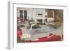 Odd Modern Living Room-null-Framed Art Print