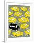 Odd Ones - Black Cab-Duncan Wilson-Framed Art Print