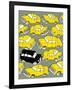 Odd Ones - Black Cab-Duncan Wilson-Framed Art Print