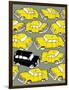 Odd Ones - Black Cab-Duncan Wilson-Framed Art Print